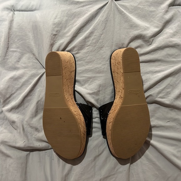 Black Coach Wedges - Picture 3 of 3